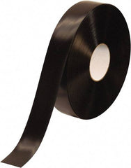 PRO-SAFE - Black Solid Color PVC Tape - 2" Wide x 100' Long x 50 mil Thick, General Traffic - USA Tool & Supply