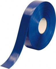 PRO-SAFE - Blue Solid Color PVC Tape - 2" Wide x 100' Long x 50 mil Thick, General Traffic - USA Tool & Supply