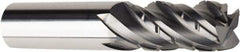 American Tool Service - 1", 4 Flute, Single End, Solid Carbide, 0.04" Corner Radius End Mill - 4" OAL, Right Hand Flute, 1-3/4" LOC, Right Hand Cut - USA Tool & Supply