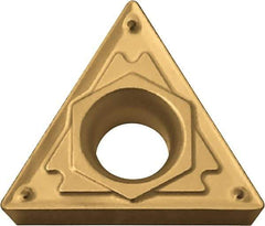 Kyocera - TCMT21.51 HQ Grade CA525 Carbide Turning Insert - TiCN/Al2O3/TiN Finish, 60° Triangle, 1/4" Inscr Circle, 3/32" Thick, 1/64" Corner Radius - USA Tool & Supply