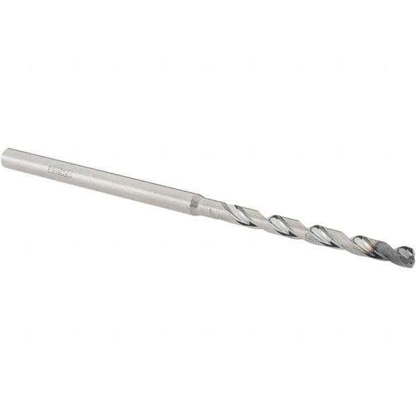 Walter-Titex - 2.5mm, 140° Point, Solid Carbide Micro Drill Bit - 67mm OAL, 29mm Flute Length, 3mm Shank Diam, Series A6489AMP - USA Tool & Supply