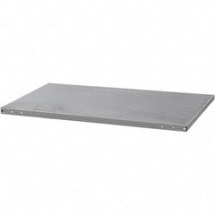 Hallowell - 48" Wide, Open Shelving Accessory/Component - Steel, Powder Coat Finish, 24" Deep, Use with Hi-Tech Industrial Grade Standard Shelving - USA Tool & Supply
