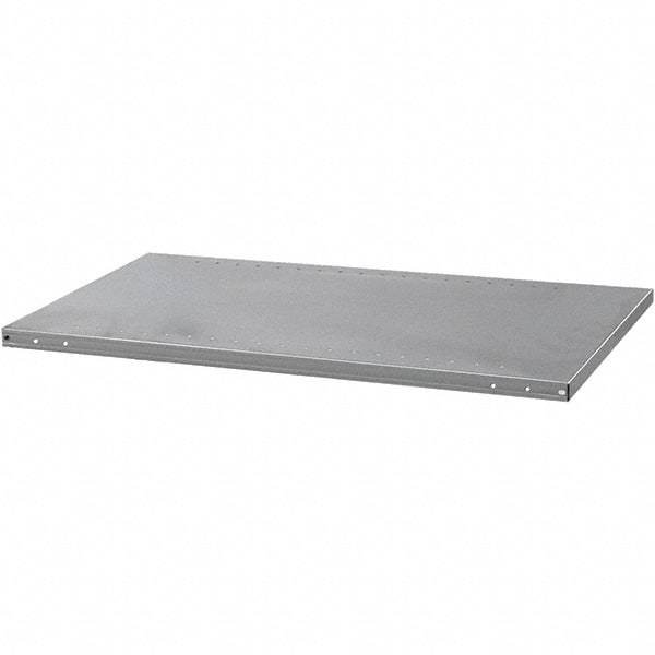 Hallowell - 48" Wide, Open Shelving Accessory/Component - Steel, Powder Coat Finish, 24" Deep, Use with Hi-Tech Industrial Grade Standard Shelving - USA Tool & Supply