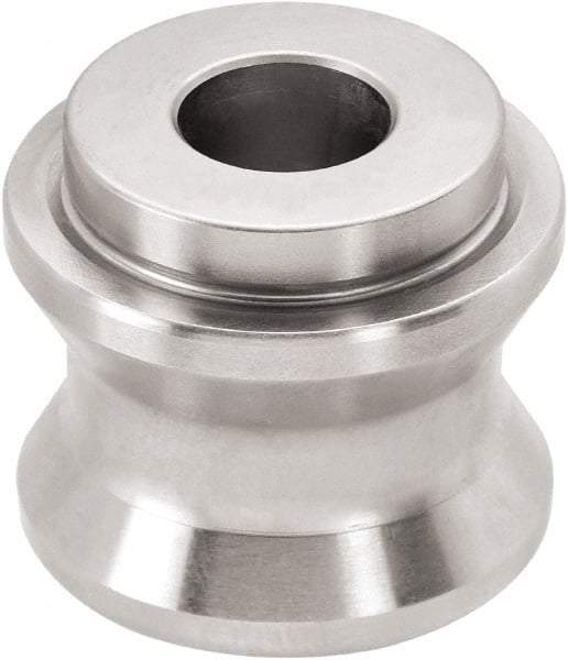 Jergens - M8 Round Head Hardened Steel & Stainless Steel Clamp Cylinder Pressure Point - For ZPS, 55/64" High x 55/64" Wide - USA Tool & Supply