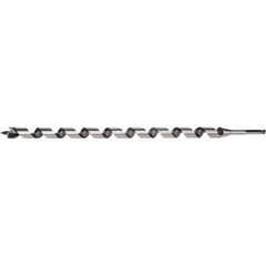 Irwin - 13/16", 5/8" Diam Hex Shank, 24" Overall Length with 21" Twist, Utility Auger Bit - USA Tool & Supply