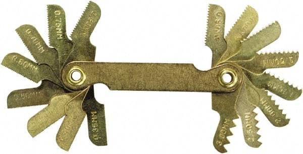 Irwin - 18 Leaf Screw Pitch Gage - USA Tool & Supply