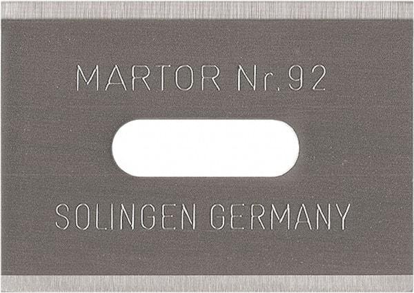 Martor USA - Steel Safety Blade - 1" Blade Length, 0.016" Blade Thickness - USA Tool & Supply