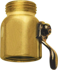 SANI-LAV - 3/4 GHT Garden Hose On/Off Control Valve - Brass, Male Hose to Female Hose Connector - USA Tool & Supply