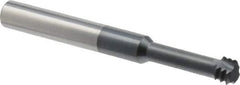 Scientific Cutting Tools - 1/2-13 UNC, 0.37" Cutting Diam, 3 Flute, Solid Carbide Helical Flute Thread Mill - Internal Thread, 1.2" LOC, 3-1/2" OAL, 3/8" Shank Diam - USA Tool & Supply