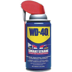 WD-40 - 8 oz Multi-Use Product with Smart Straw, Sprays 2 Ways - Multi-Purpose Lubricant: Stop Squeaks, Removes & Protects, Loosens Rusted Parts, Free Sticky Mechanisms, Drives Out Moisture - USA Tool & Supply