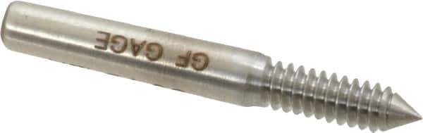 GF Gage - #6-32, Class 2B, 3B, Single End Plug Thread Go Gage - Hardened Tool Steel, Size 00 Handle Not Included - USA Tool & Supply