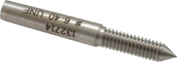 GF Gage - #6-40, Class 2B, 3B, Single End Plug Thread Go Gage - Hardened Tool Steel, Size 00 Handle Not Included - USA Tool & Supply