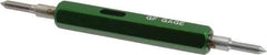 GF Gage - #2-64, Class 2B, Double End Plug Thread Go/No Go Gage - Hardened Tool Steel, Size 000 Handle Included - USA Tool & Supply