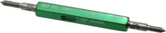GF Gage - #3-48, Class 2B, Double End Plug Thread Go/No Go Gage - Hardened Tool Steel, Size 000 Handle Included - USA Tool & Supply