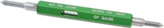 GF Gage - #4-40, Class 2B, Double End Plug Thread Go/No Go Gage - Hardened Tool Steel, Size 00 Handle Included - USA Tool & Supply