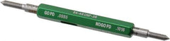 GF Gage - #4-48, Class 2B, Double End Plug Thread Go/No Go Gage - Hardened Tool Steel, Size 00 Handle Included - USA Tool & Supply