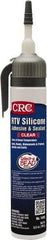 CRC - 8 oz Tube Clear RTV Silicone Gasket Sealant - -76 to 356°F Operating Temp, 24 hr Full Cure Time - USA Tool & Supply