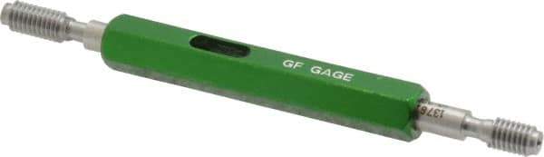 GF Gage - #10-32, Class 2B, Double End Plug Thread Go/No Go Gage - Hardened Tool Steel, Size 0 Handle Included - USA Tool & Supply