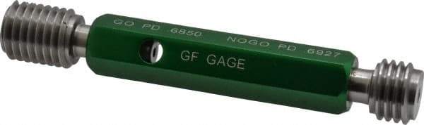 GF Gage - 3/4-10, Class 2B, Double End Plug Thread Go/No Go Gage - Hardened Tool Steel, Size 3 Handle Included - USA Tool & Supply