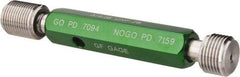 GF Gage - 3/4-16, Class 2B, Double End Plug Thread Go/No Go Gage - Hardened Tool Steel, Size 3 Handle Included - USA Tool & Supply