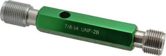 GF Gage - 7/8-14, Class 2B, Double End Plug Thread Go/No Go Gage - Hardened Tool Steel, Size 4 Handle Included - USA Tool & Supply