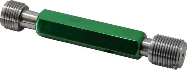 GF Gage - 1-12, Class 2B, Double End Plug Thread Go/No Go Gage - Hardened Tool Steel, Size 4 Handle Included - USA Tool & Supply
