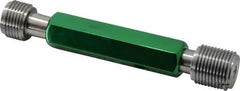 GF Gage - 1-12, Class 2B, Double End Plug Thread Go/No Go Gage - Hardened Tool Steel, Size 4 Handle Included - USA Tool & Supply