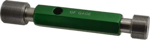 GF Gage - 1-20, Class 2B, Double End Plug Thread Go/No Go Gage - Hardened Tool Steel, Size 4 Handle Included - USA Tool & Supply