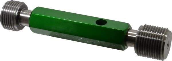 GF Gage - 1-1/8 - 12, Class 2B, Double End Plug Thread Go/No Go Gage - Hardened Tool Steel, Size 4 Handle Included - USA Tool & Supply