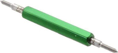 GF Gage - #2-56, Class 3B, Double End Plug Thread Go/No Go Gage - Hardened Tool Steel, Size 000 Handle Included - USA Tool & Supply