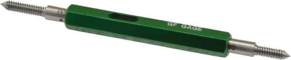 GF Gage - #4-40, Class 3B, Double End Plug Thread Go/No Go Gage - Hardened Tool Steel, Size 00 Handle Included - USA Tool & Supply