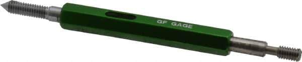 GF Gage - #6-40, Class 3B, Double End Plug Thread Go/No Go Gage - Hardened Tool Steel, Size 00 Handle Included - USA Tool & Supply