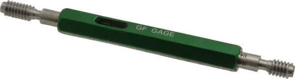GF Gage - 1/4-20, Class 3B, Double End Plug Thread Go/No Go Gage - Hardened Tool Steel, Size 1 Handle Included - USA Tool & Supply