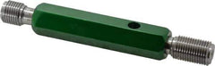 GF Gage - 9/16-18, Class 3B, Double End Plug Thread Go/No Go Gage - Hardened Tool Steel, Size 3 Handle Included - USA Tool & Supply