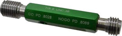 GF Gage - 7/8-9, Class 3B, Double End Plug Thread Go/No Go Gage - Hardened Tool Steel, Size 4 Handle Included - USA Tool & Supply