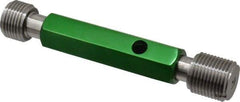 GF Gage - 1-12, Class 3B, Double End Plug Thread Go/No Go Gage - Hardened Tool Steel, Size 4 Handle Included - USA Tool & Supply