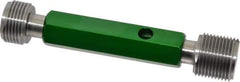 GF Gage - 1-1/8 - 12, Class 3B, Double End Plug Thread Go/No Go Gage - Hardened Tool Steel, Size 4 Handle Included - USA Tool & Supply