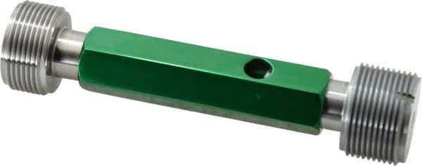 GF Gage - 1-1/2 - 12, Class 3B, Double End Plug Thread Go/No Go Gage - Hardened Tool Steel, Size 5 Handle Included - USA Tool & Supply