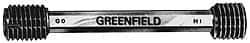 GF Gage - 7/8-9, Class 2B, Double End Plug Thread Go/No Go Gage - Size 2-1/2 Handle Included - USA Tool & Supply
