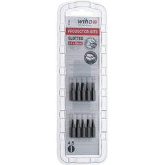 Wiha - Slotted Screwdriver Bits Reversible: NonReversible Blade Width (Inch): 3/16 - USA Tool & Supply