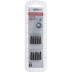 Wiha - Slotted Screwdriver Bits Reversible: NonReversible Blade Width (Inch): 7/32 - USA Tool & Supply