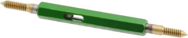GF Gage - #6-32, Class 2B, Double End Plug Thread Go/No Go Gage - High Speed Steel, Size 00 Handle Included - USA Tool & Supply