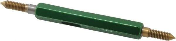 GF Gage - #6-40, Class 2B, Double End Plug Thread Go/No Go Gage - High Speed Steel, Size 00 Handle Included - USA Tool & Supply