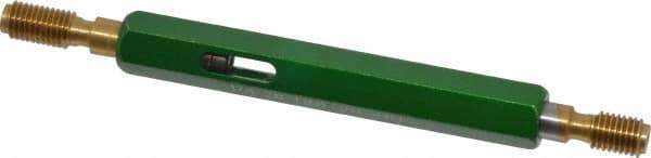 GF Gage - 1/4-28, Class 2B, Double End Plug Thread Go/No Go Gage - High Speed Steel, Size 1 Handle Included - USA Tool & Supply