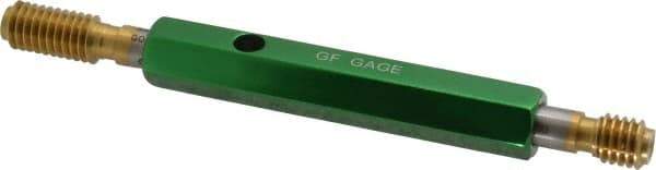 GF Gage - 3/8-16, Class 2B, Double End Plug Thread Go/No Go Gage - High Speed Steel, Size 2 Handle Included - USA Tool & Supply