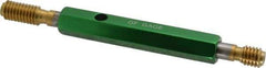 GF Gage - 3/8-16, Class 2B, Double End Plug Thread Go/No Go Gage - High Speed Steel, Size 2 Handle Included - USA Tool & Supply