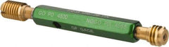 GF Gage - 1/2-13, Class 2B, Double End Plug Thread Go/No Go Gage - High Speed Steel, Size 2 Handle Included - USA Tool & Supply