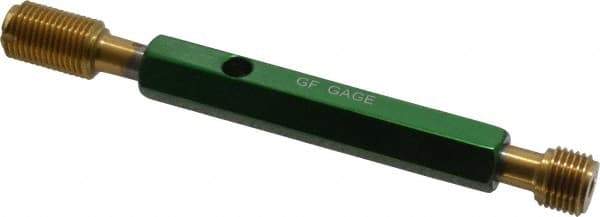 GF Gage - 1/2-20, Class 2B, Double End Plug Thread Go/No Go Gage - High Speed Steel, Size 2 Handle Included - USA Tool & Supply