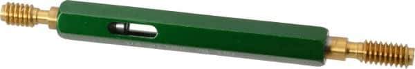 GF Gage - 1/4-20, Class 3B, Double End Plug Thread Go/No Go Gage - High Speed Steel, Size 1 Handle Included - USA Tool & Supply