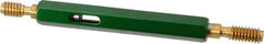 GF Gage - 1/4-20, Class 3B, Double End Plug Thread Go/No Go Gage - High Speed Steel, Size 1 Handle Included - USA Tool & Supply